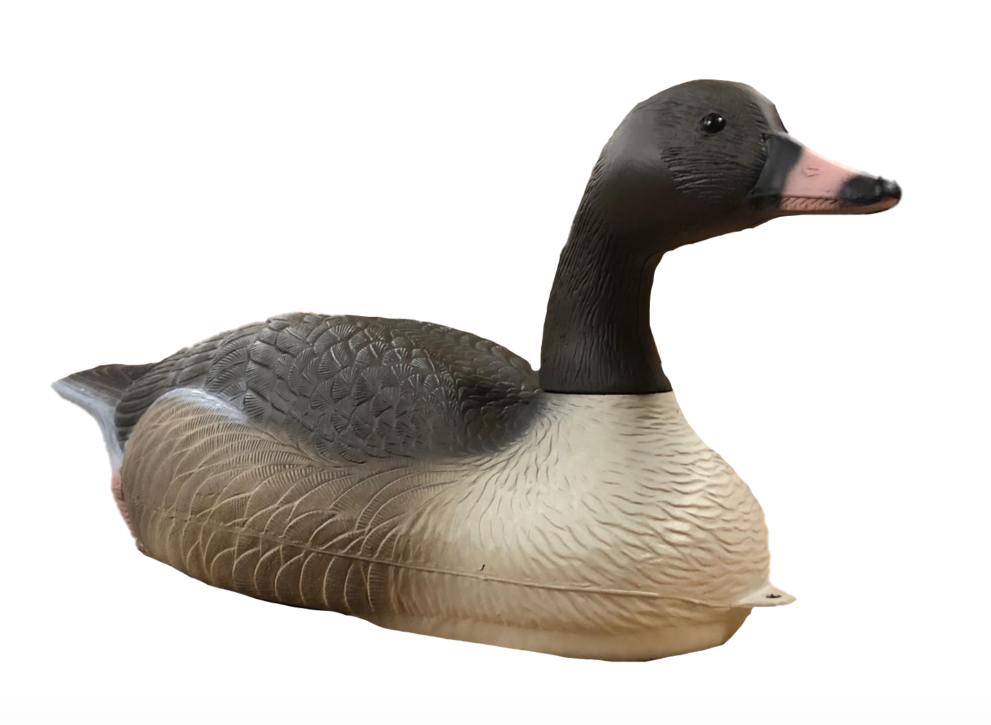 Donnell Pinkfoot Floater decoy with weighted keel from Denette, realistic duck decoy designed for waterfowl hunting.
