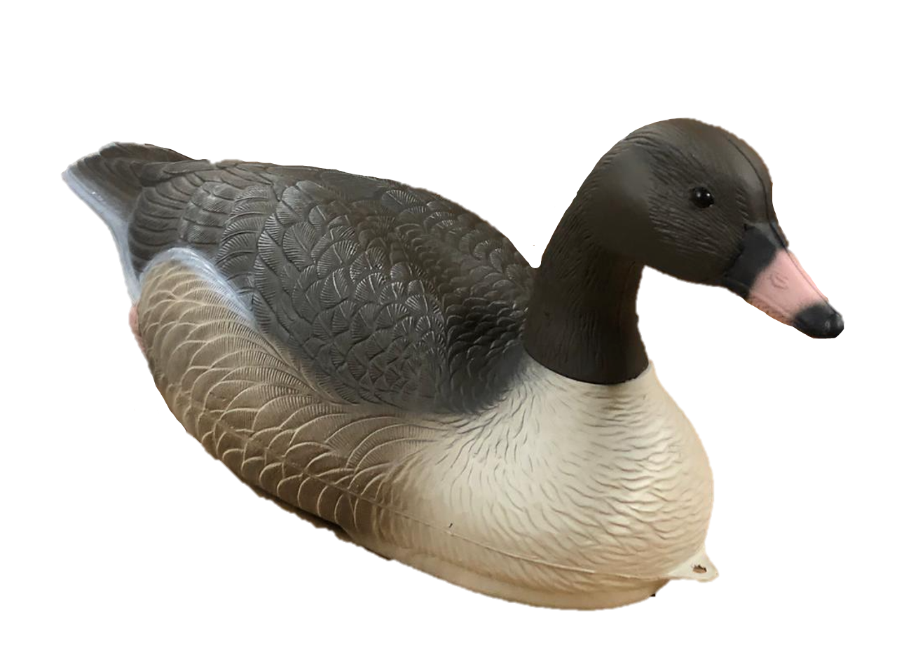 Dennett Flambeau Pinkfoot Floater decoy with weighted keel for realistic waterfowl hunting setup.