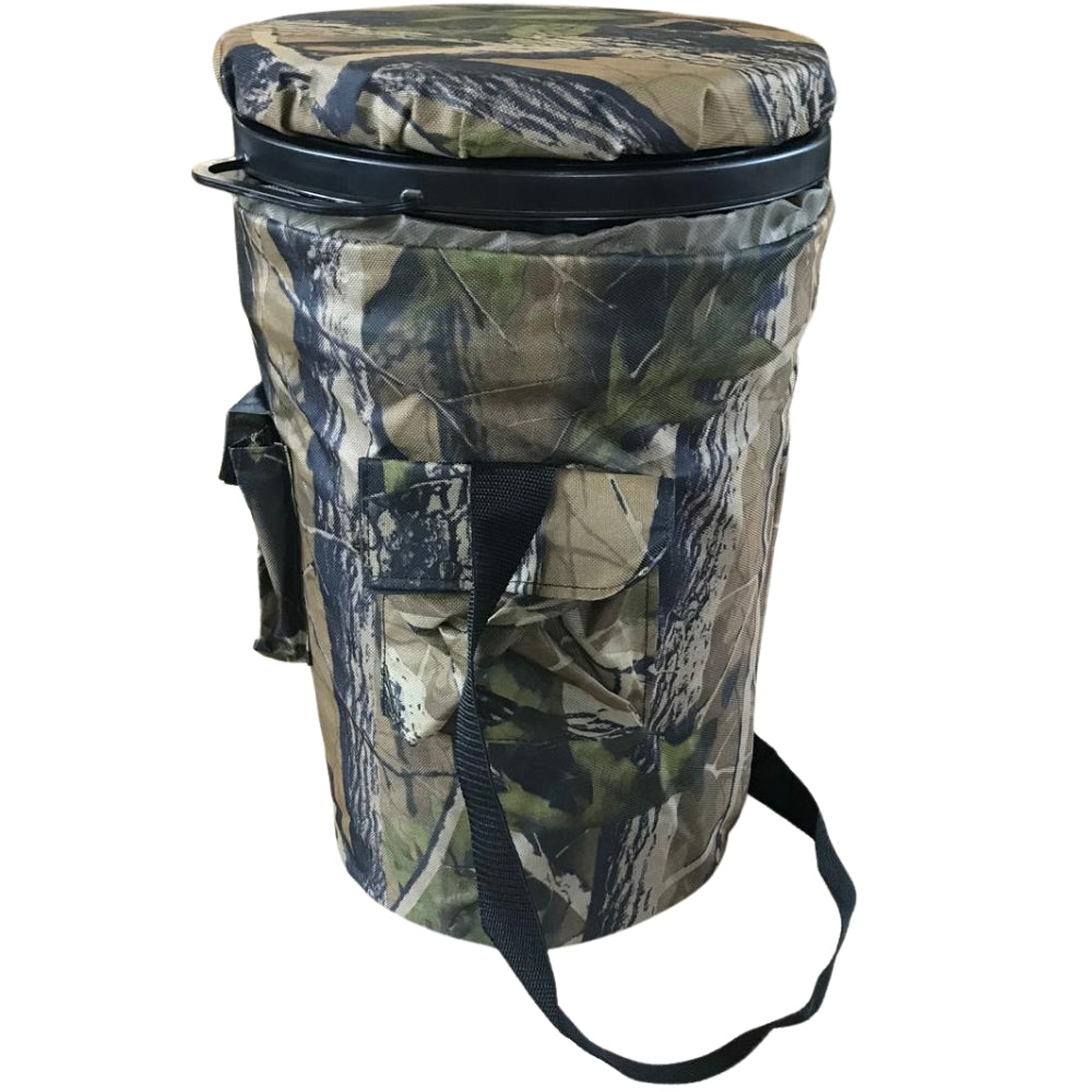 Extra tall bucket seat by ECHO with cushioned backrest and sturdy frame, designed for comfortable outdoor seating.