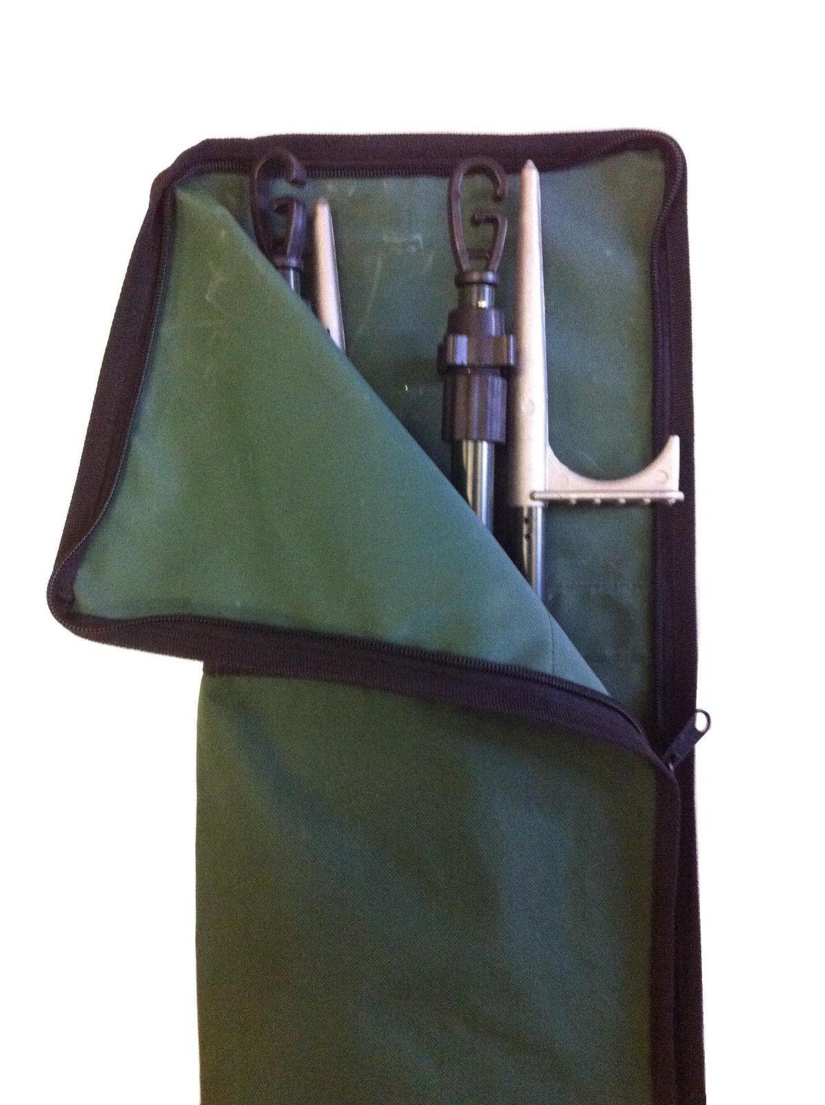 ECHO 4 heavy-duty hide poles kit with durable green poles, designed for outdoor hunting and wildlife concealment.