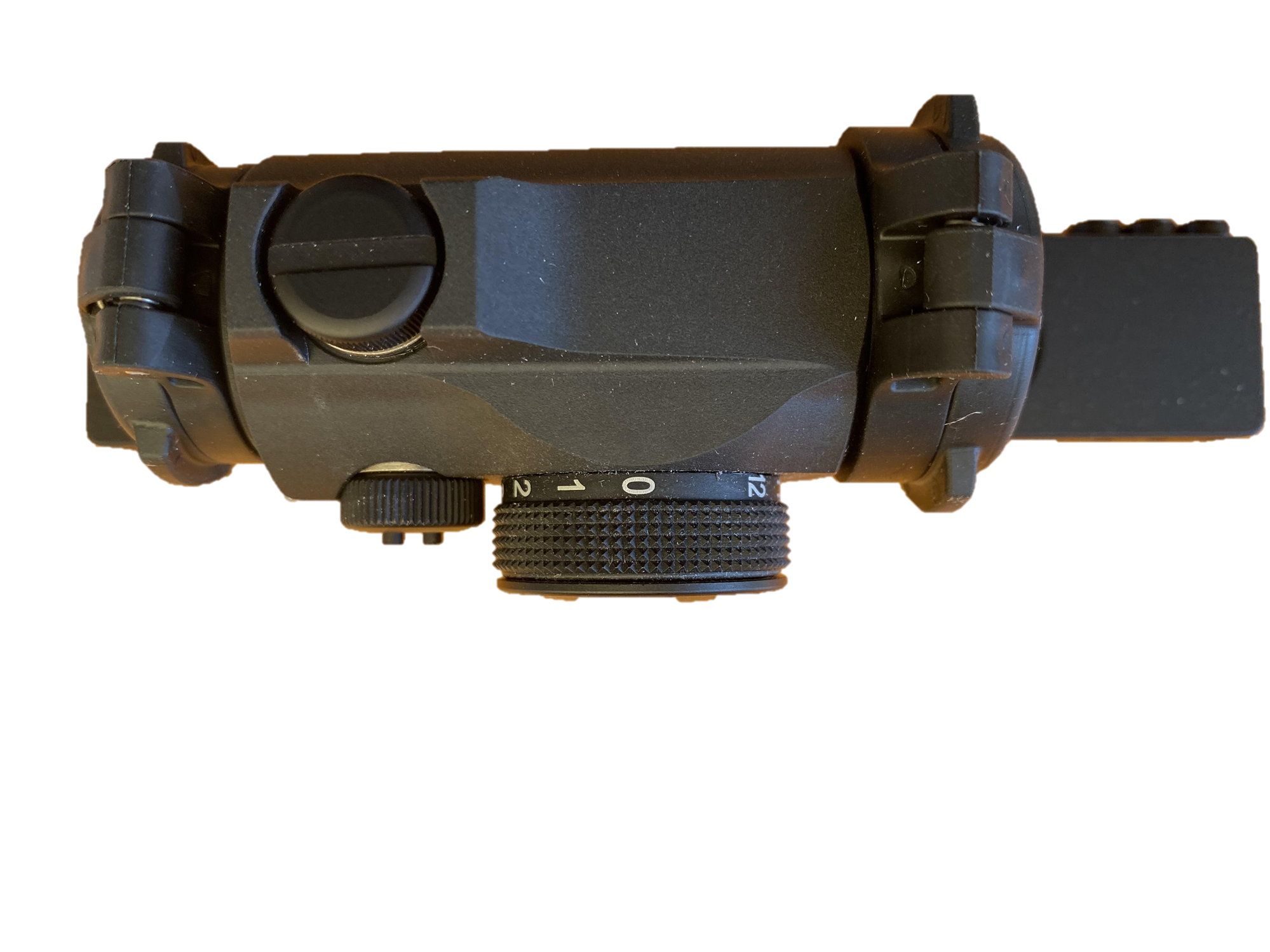EDGAR Aimpoint H2 2MOA red dot sight mounted on Tikka T3 rifle for precise targeting and quick aiming.