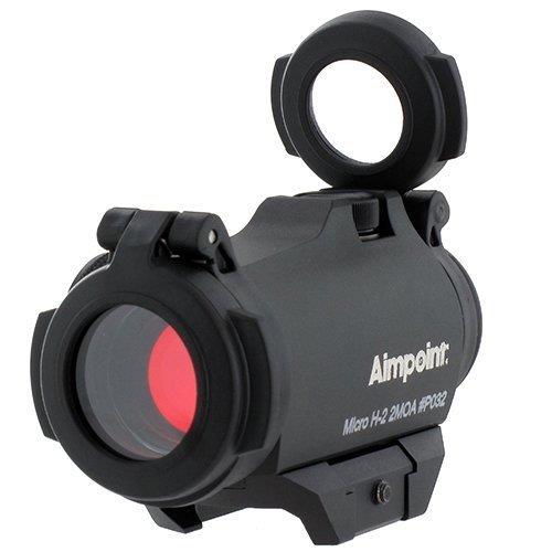 EDGAR Aimpoint Micro H-2 standard mount mounted on a firearm, showcasing durable metal construction and precise attachment.