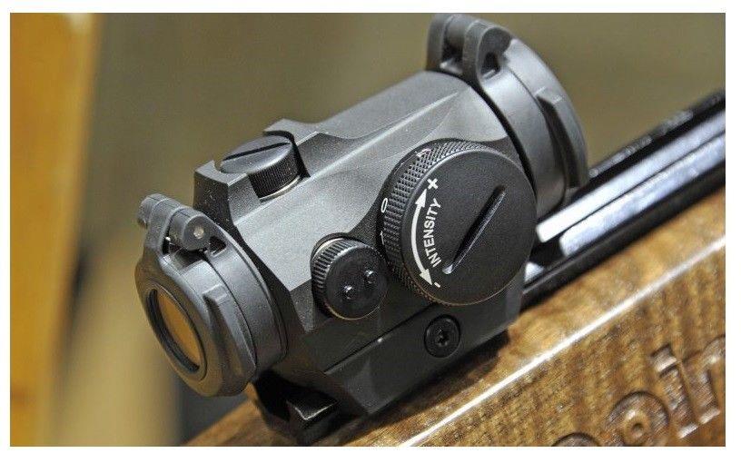 EDGAR Aimpoint Micro H-2 standard mount for tactical rifle optics, showing the durable black mounting platform and secure attachment features.