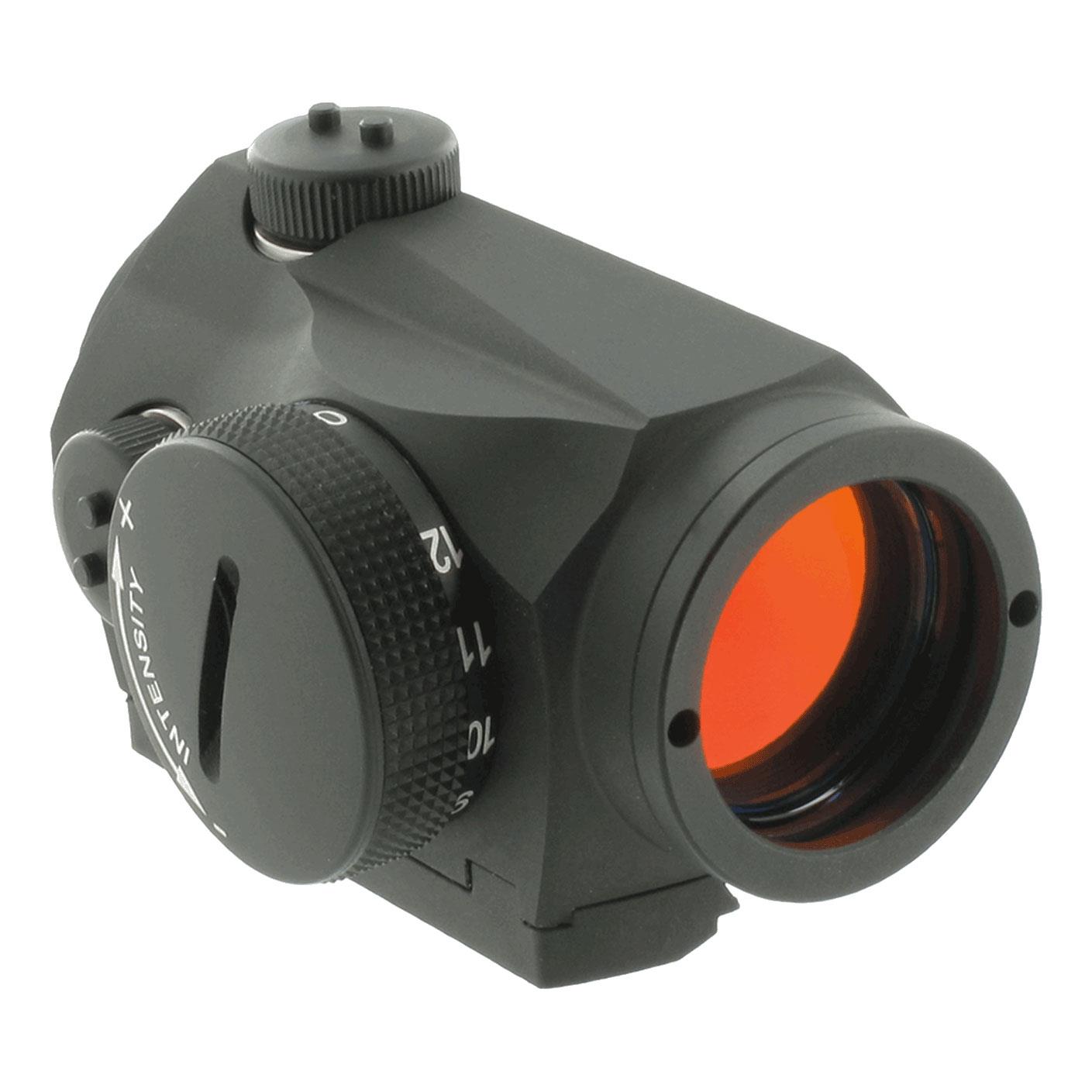 EDGAR AIMPOINT MICRO S-1 red dot shotgun sight with 6MOA reticle mounted on a firearm for quick target acquisition.