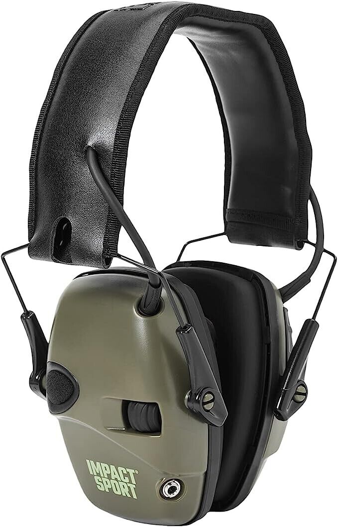EDGAR Impact Sport Ear Defenders shown with adjustable headband and cushioned ear cups for hearing protection and noise reduction.
