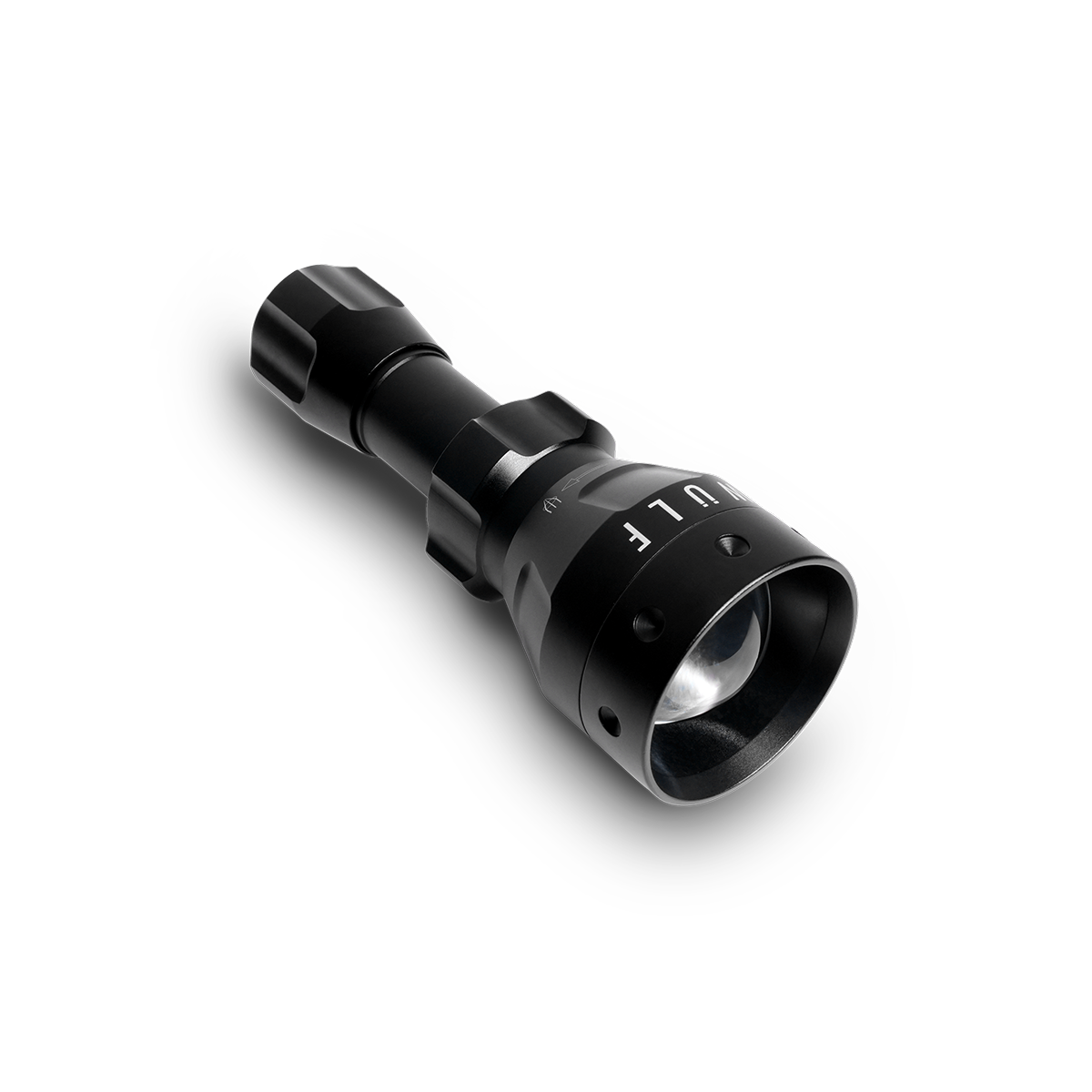 ELITE WULF FIIR LED IR illuminator with 50mm lens, emitting 850nm and 940nm infrared light for enhanced night vision.