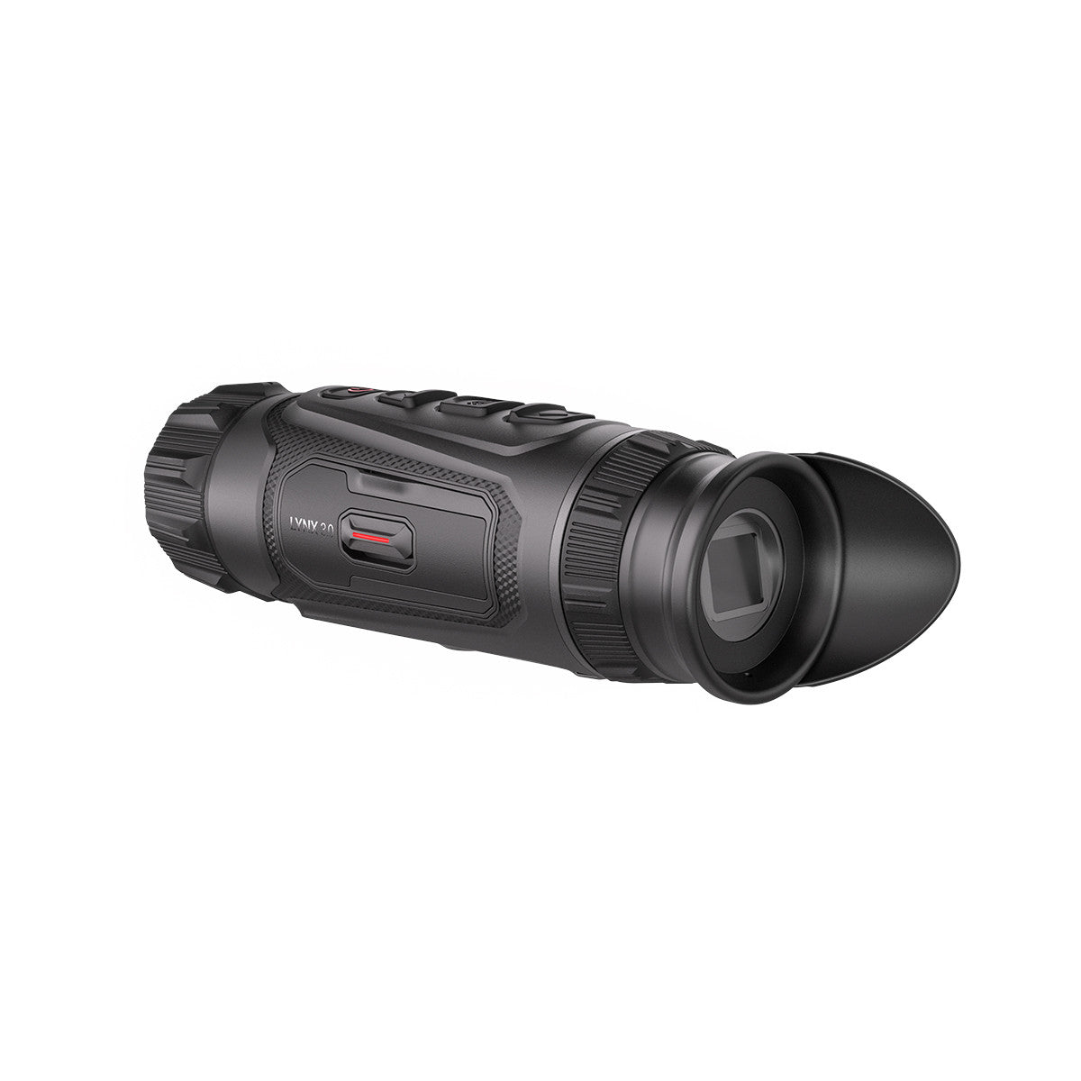 ELITE HIKMICRO Lynx 3.0 LQ35 35mm thermal monocular showing its compact design and thermal imaging lens in a natural outdoor setting.