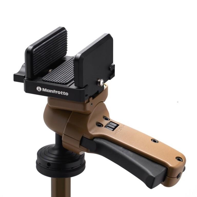 ELITE Manfrotto ALPHA S.H.O.T. aluminium grip kit with handles and accessories for camera stabilization and support.