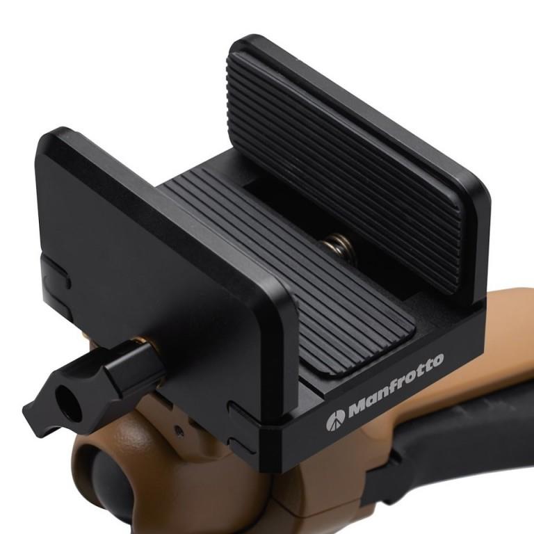 ELITE Manfrotto ALPHA S.H.O.T. aluminium grip kit with ergonomic handles and adjustable components for camera stability and control.