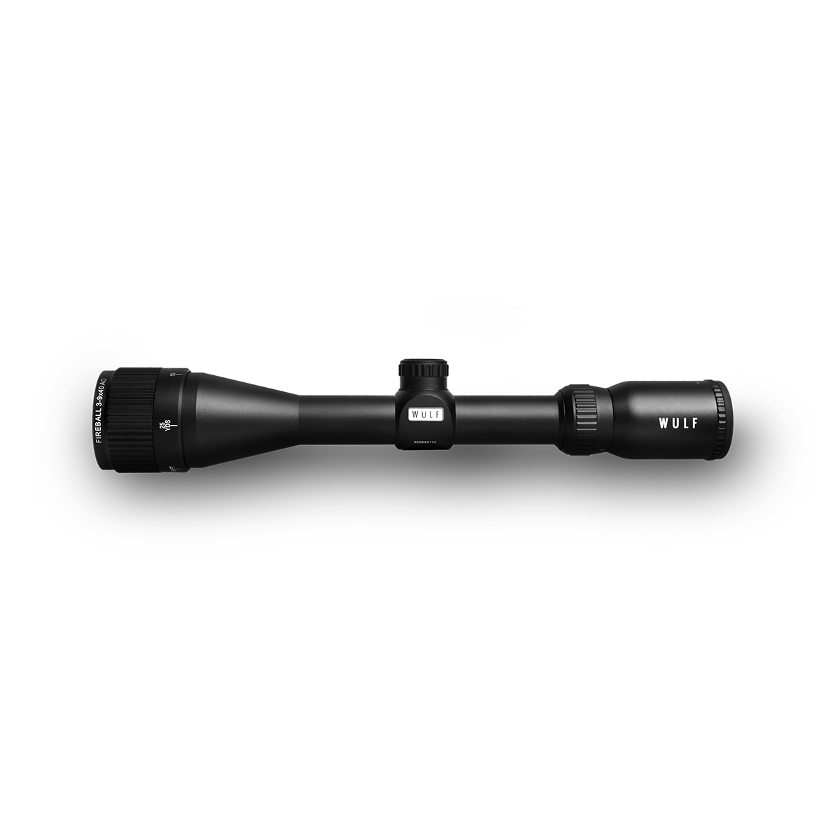 ELITE WULF Fireball 3-9x40 rifle scope with adjustable magnification and free dovetail mounts for precision shooting.
