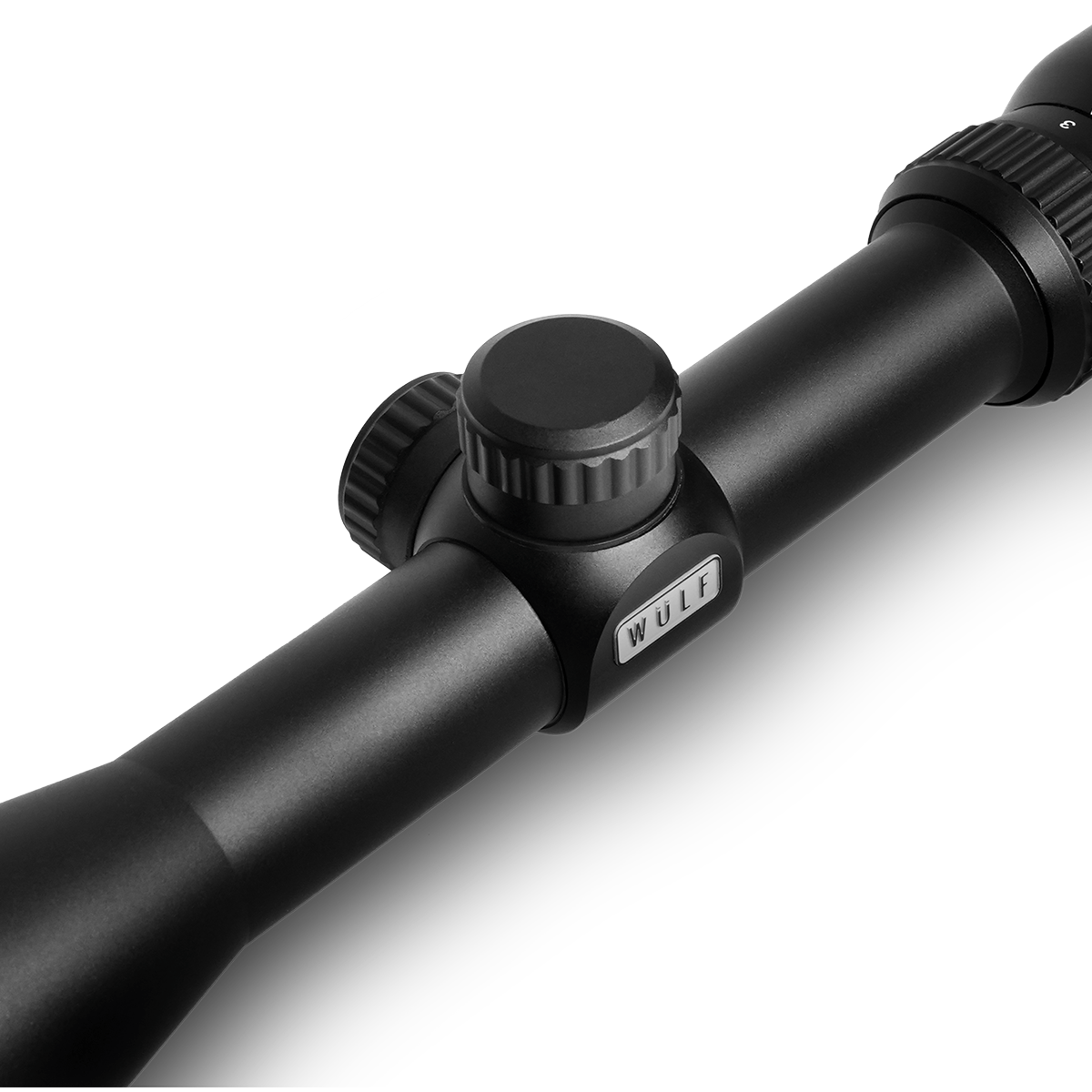 ELITE WULF Fireball 3-9x40 rifle scope with free dovetail mounts, featuring adjustable zoom and precision optics for hunting or shooting.