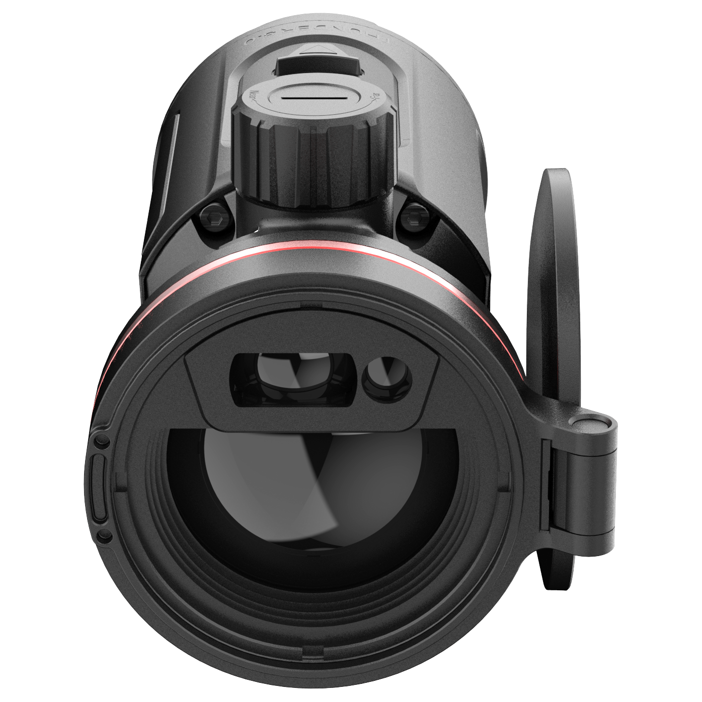 ELITE HIKMICRO Thunder 3.0 TQ35CL thermal front clip-on with laser rangefinder, featuring compact optics and durable build.