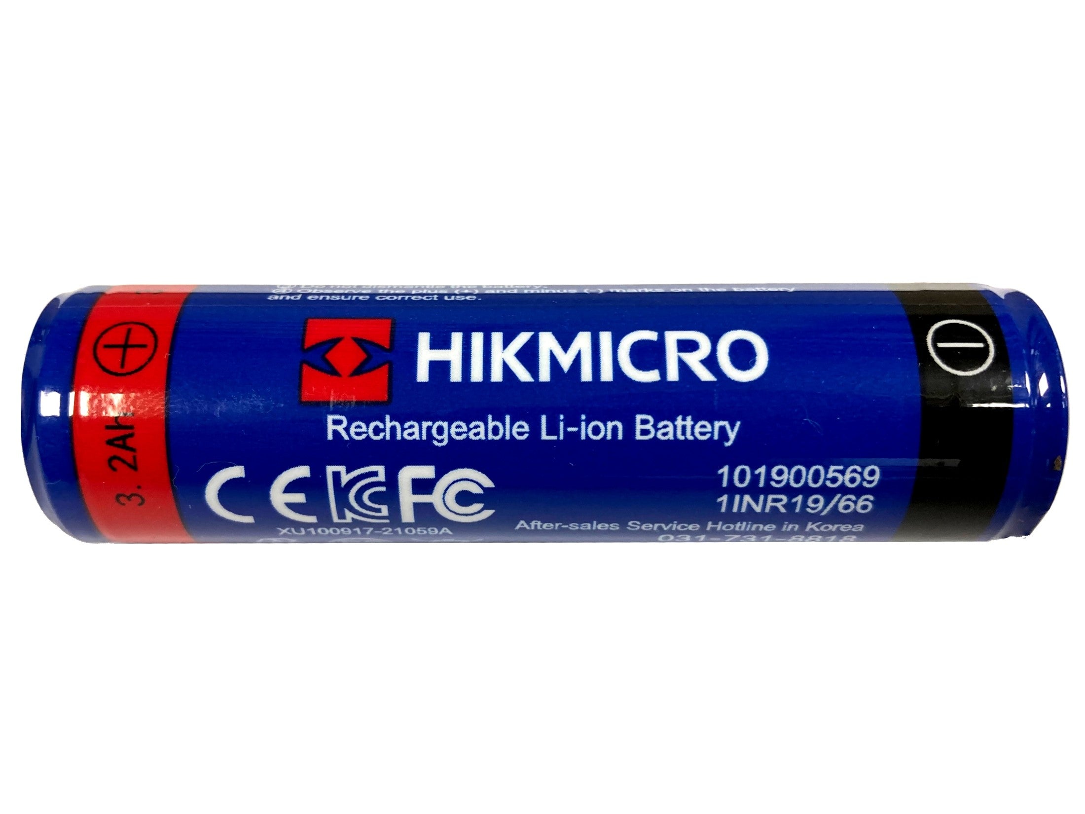ELITE HIKMICRO 18650 3200mAh lithium-ion rechargeable battery for scopes and night vision devices.