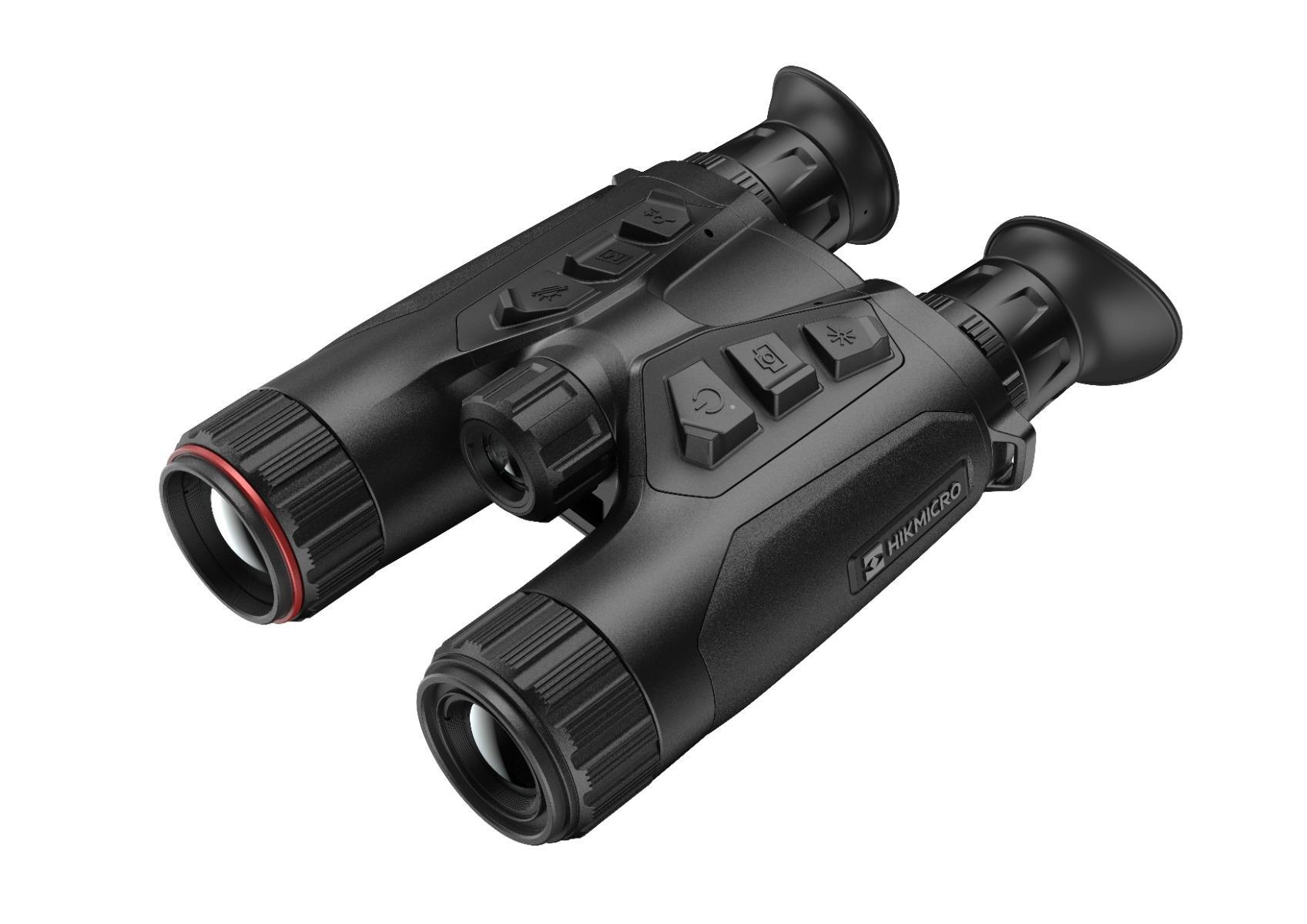ELITE HIKMICRO Habrok 4K HE25L thermal binoculars with 25mm lens and multi-spectrum LRF for night vision and thermal imaging.