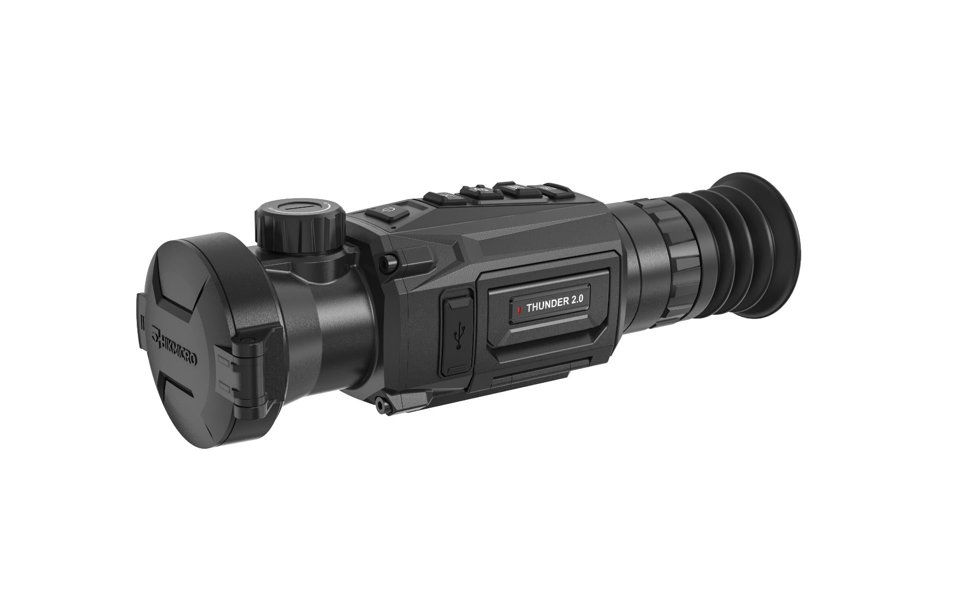 ELITE HIKMICRO Thunder 2.0 Pro TQ50 thermal weapon scope with 2.6x zoom, 50mm lens, 640x512 resolution, and rail mount.