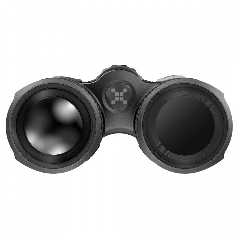 Hawke Nocpix QUEST H50R thermal binoculars with 50mm lens, 640x512 resolution, high sensitivity, and 12um pixel size.