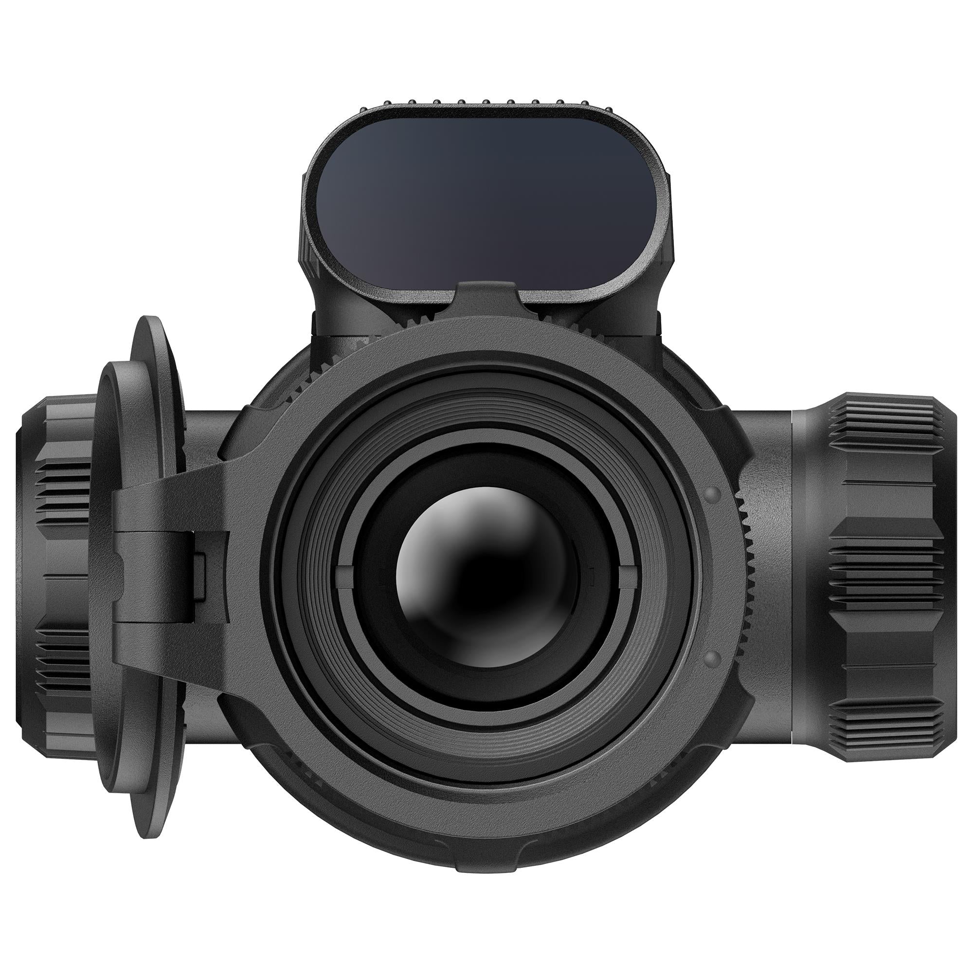 Hawke NocPix Bolt P25R thermal rifle scope with 1300m detection, laser rangefinder, and Reality+ AI for improved target visibility.