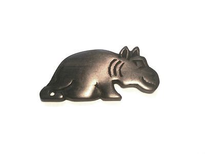 A realistic gray hippo sculpture by A1 DECOY LTD displayed on a neutral background.