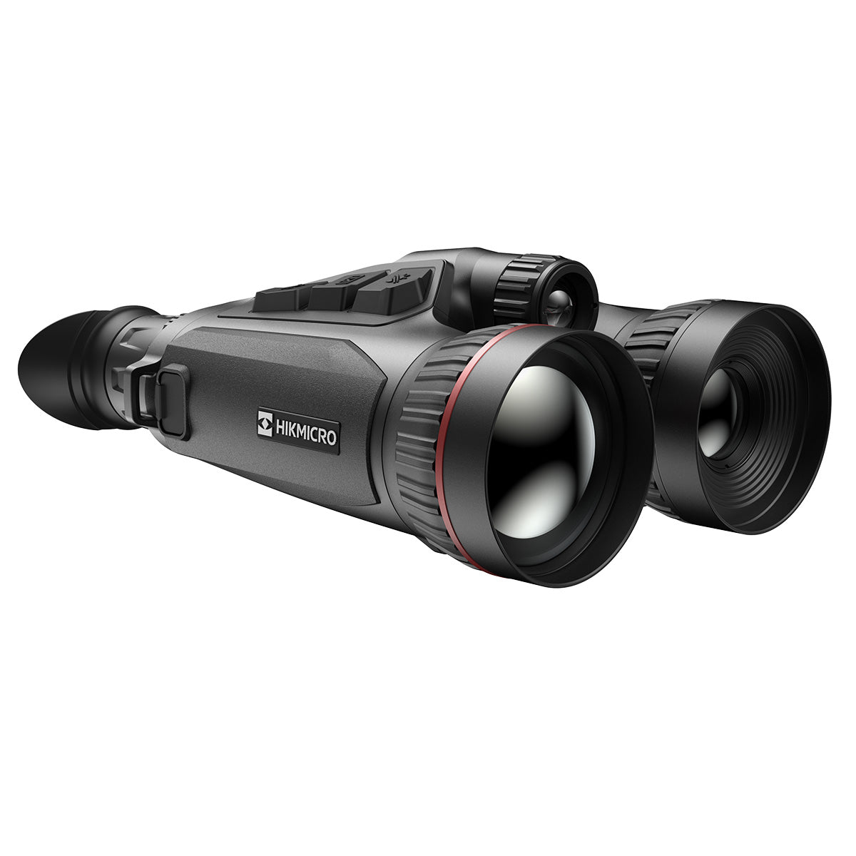 ELITE HIKMICRO Habrok Pro HX60LS thermal binocular showing multi-spectrum thermal imaging in a natural outdoor setting