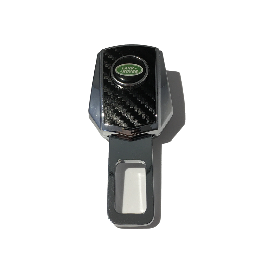 Land Rover seat belt extender by AliExpress, showing a metal connector and fabric strap for added comfort and safety.