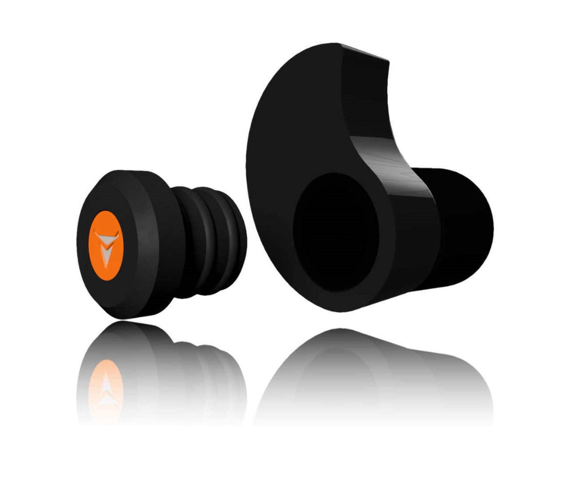 A pair of Decibullz Percussive Ear Defenders by A1 Decoy Ltd, adjustable ear protection with cushioned ear cups for noise reduction.