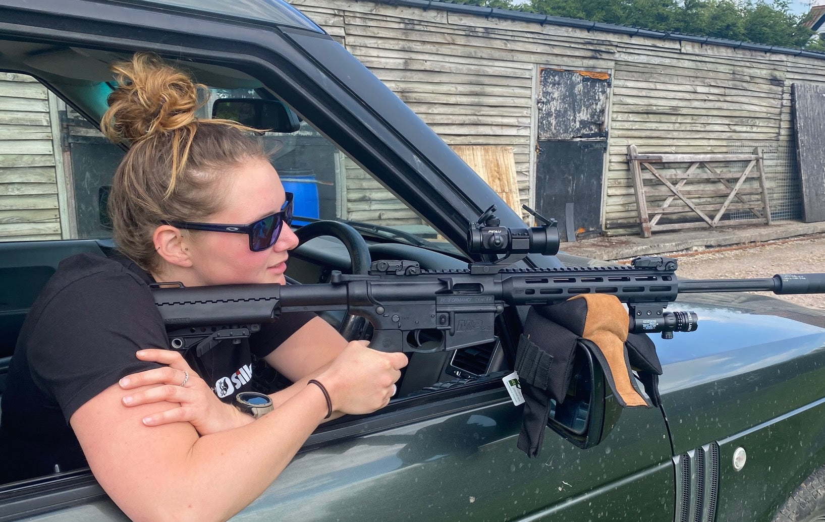 Window Rifle Rest Bench Bag