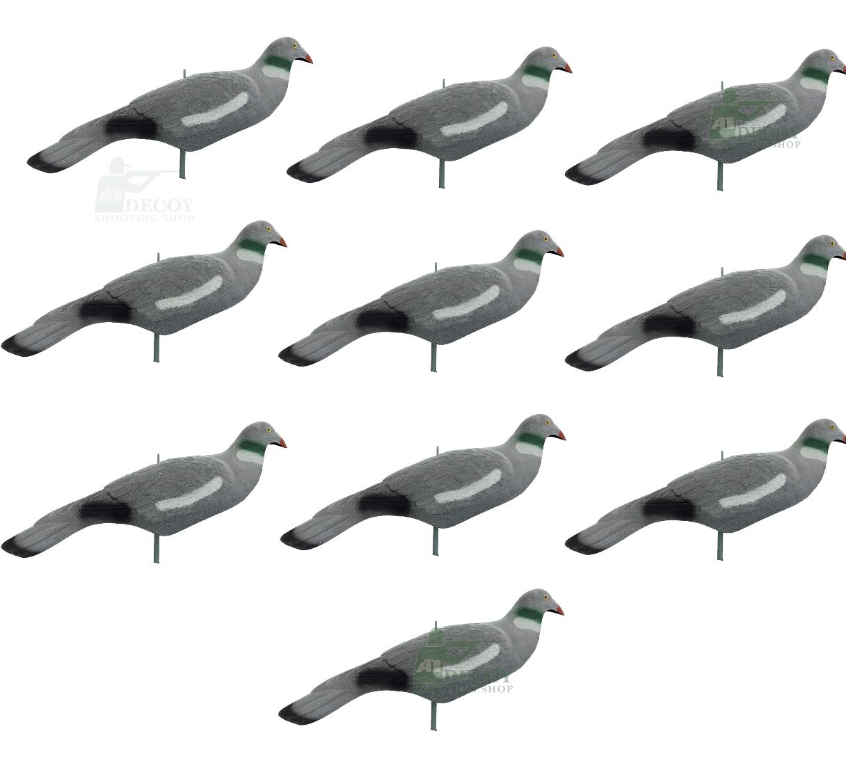 Extra Large Magnum Flocked Pigeon Decoy Shell
