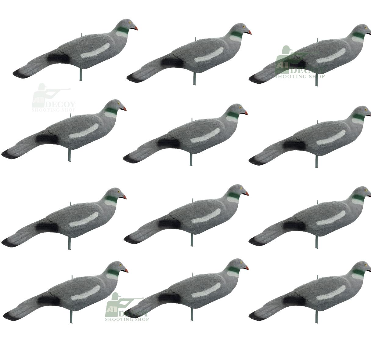 Extra Large Magnum Flocked Pigeon Decoy Shell