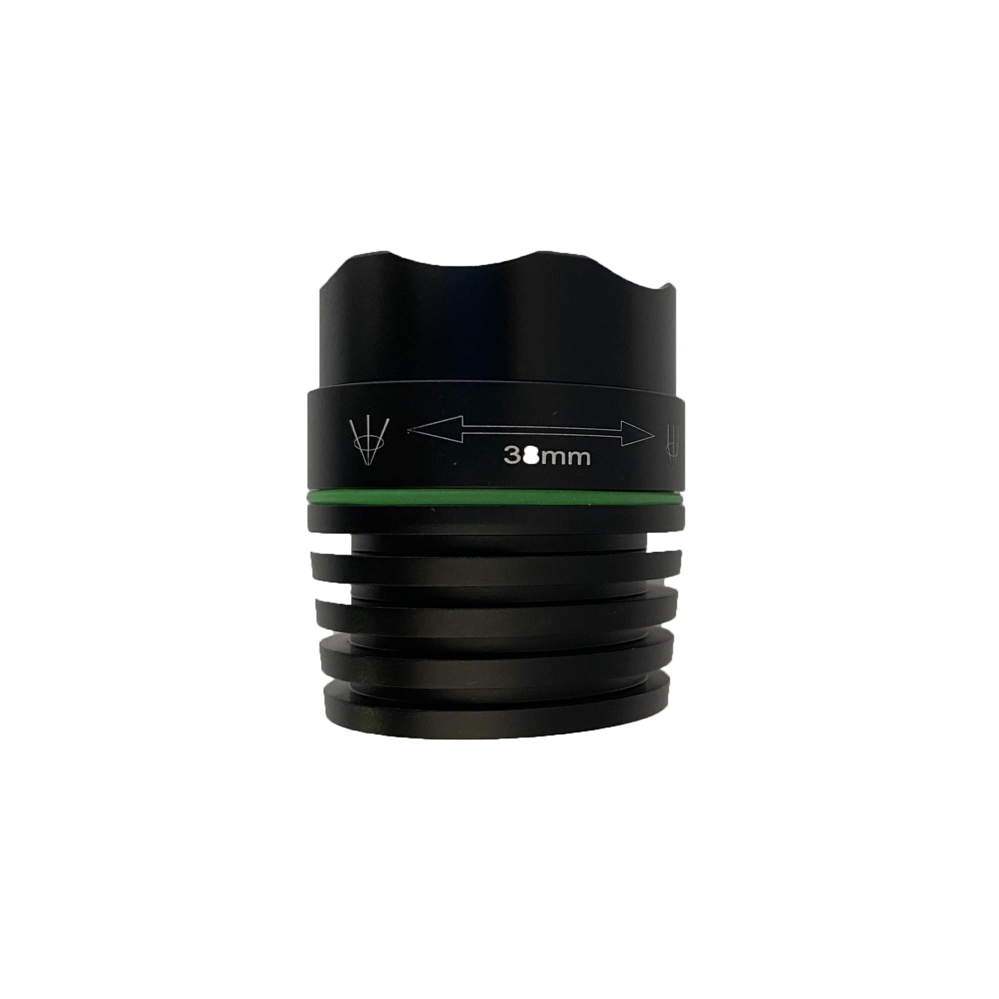 Shenzhen Home Security aspherical lens for NightSniper Supreme night vision torch, showing close-up of lens component.