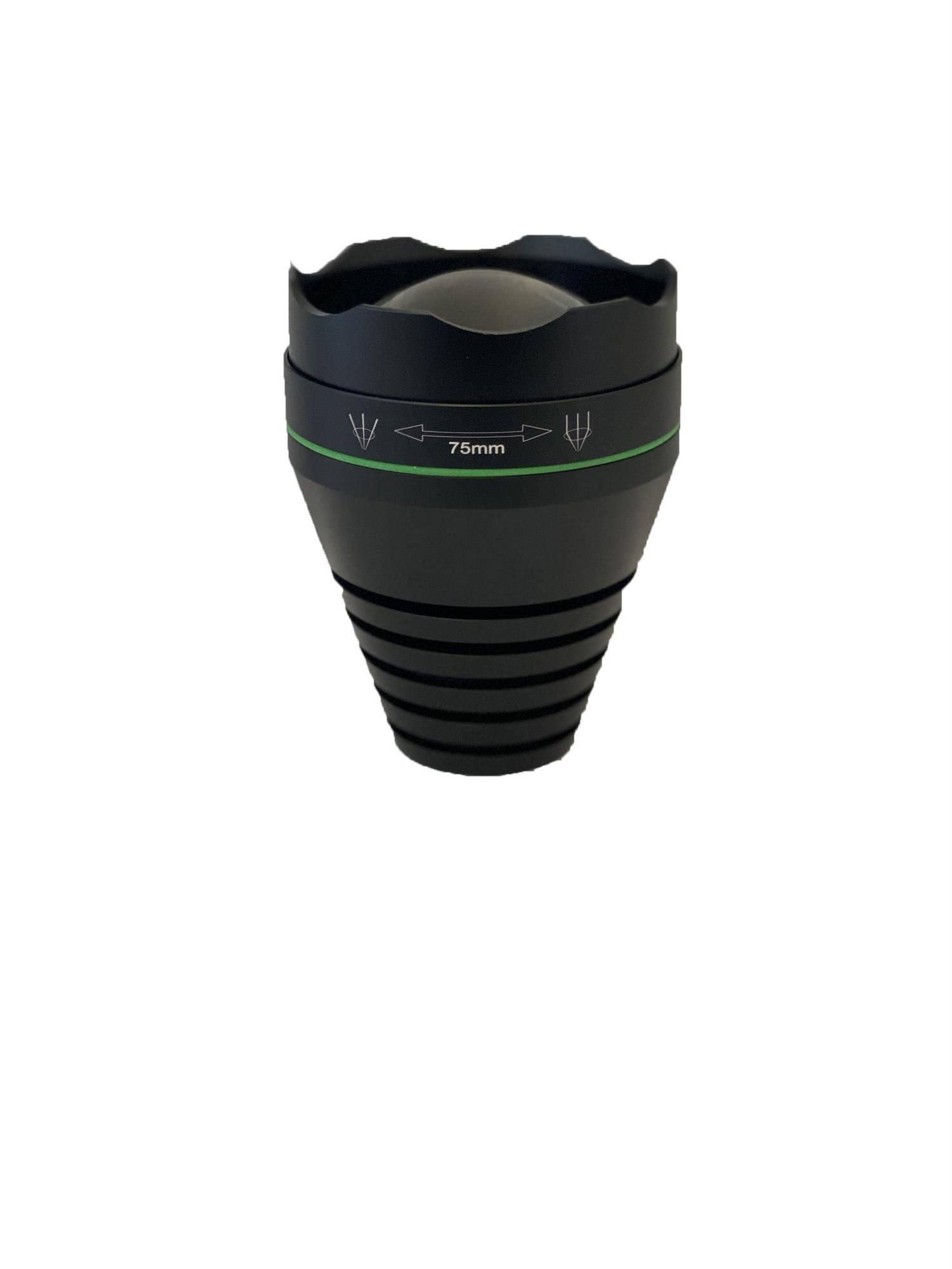 Shenzhen Home Security aspherical lens for NightSniper Supreme night vision torch, designed for enhanced clarity and focus.