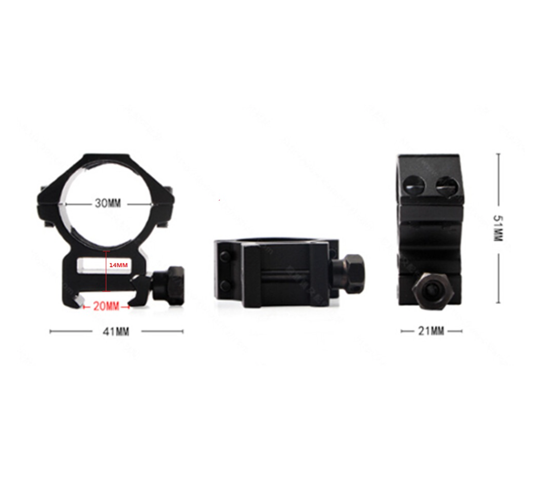 30MM SCOPE RING MOUNT FOR RIFLE SCOPE