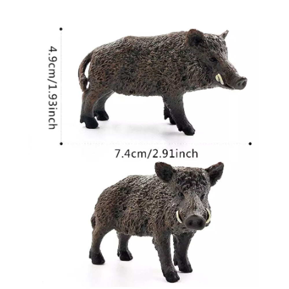 Wild boar figurine by ALIEXPRESS, detailed sculpture with realistic features, displayed on a neutral background.