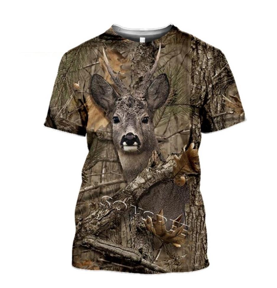 COUNTRY PRINTED CLOTHING TEE SHIRTS WILD BOAR, ROE DEER, PIGEON, WOLF, MOOSE, FOX, GOOSE, IBEX