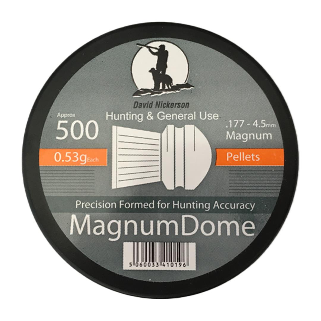 Rothery David Nickerson Magnum Dome .177 air rifle pellet with a domed shape for accuracy and consistent performance.