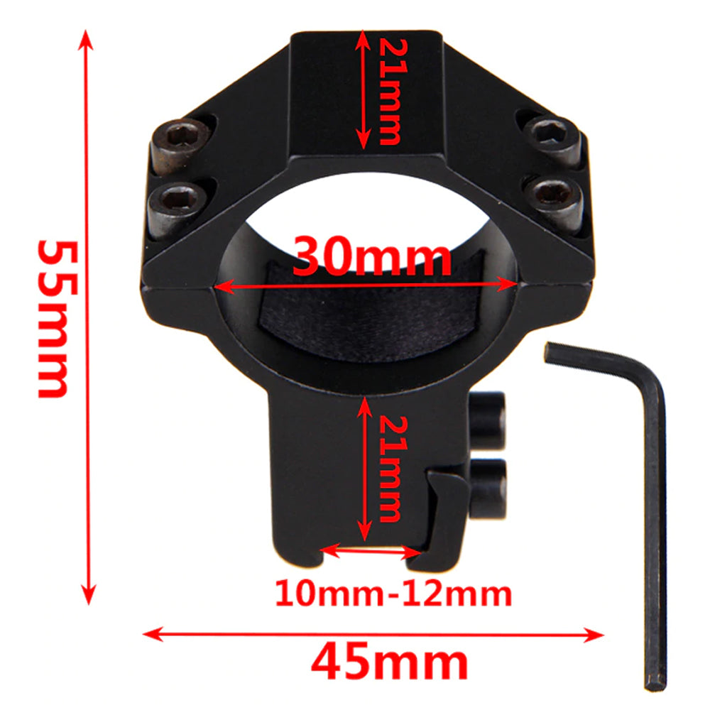 30mm riflescope mount ring from AliExpress, showing a durable metal ring with tightening screws for secure firearm attachment.