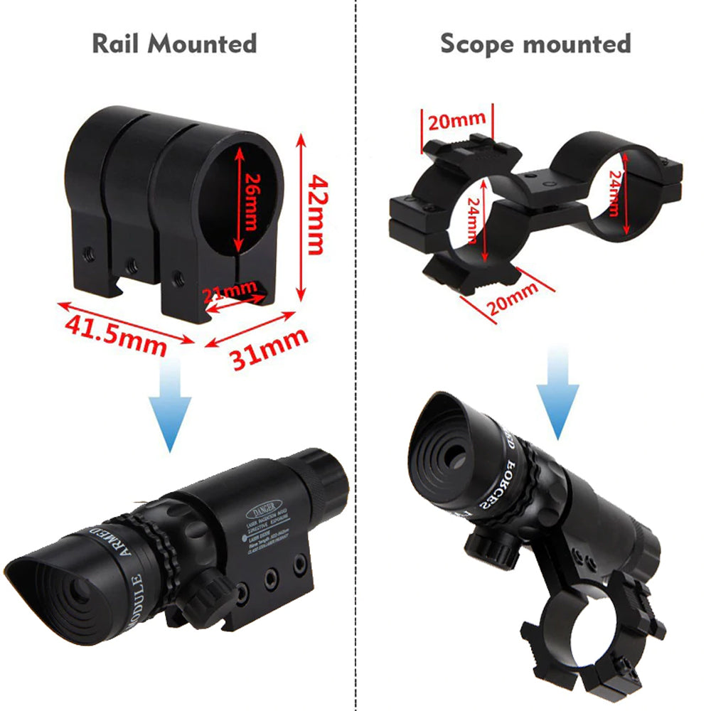 Red or Green Rechargeable Laser Sight Designator