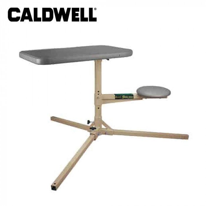 Sportsman Caldwell Stable Table Deluxe Shooting Bench with sturdy construction and adjustable features for comfortable shooting.