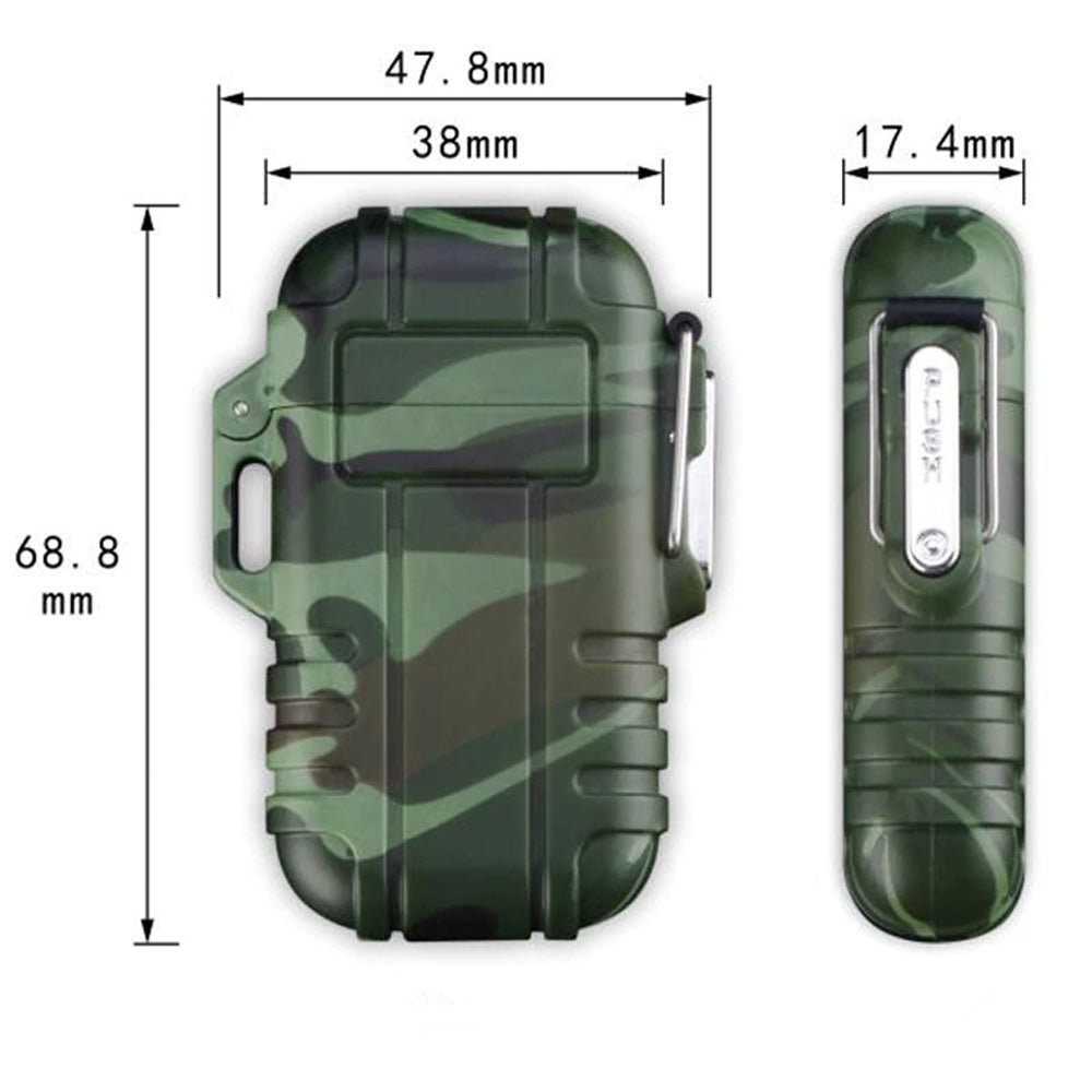 Camo gas lighter by AliExpress with a camouflage design, metal body, and adjustable flame for outdoor or indoor use.