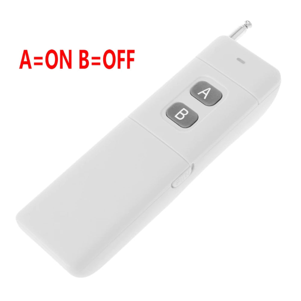 Long range ALIEXPRESS flapper remote control for on/off switching, featuring magnets and flappers for versatile use.