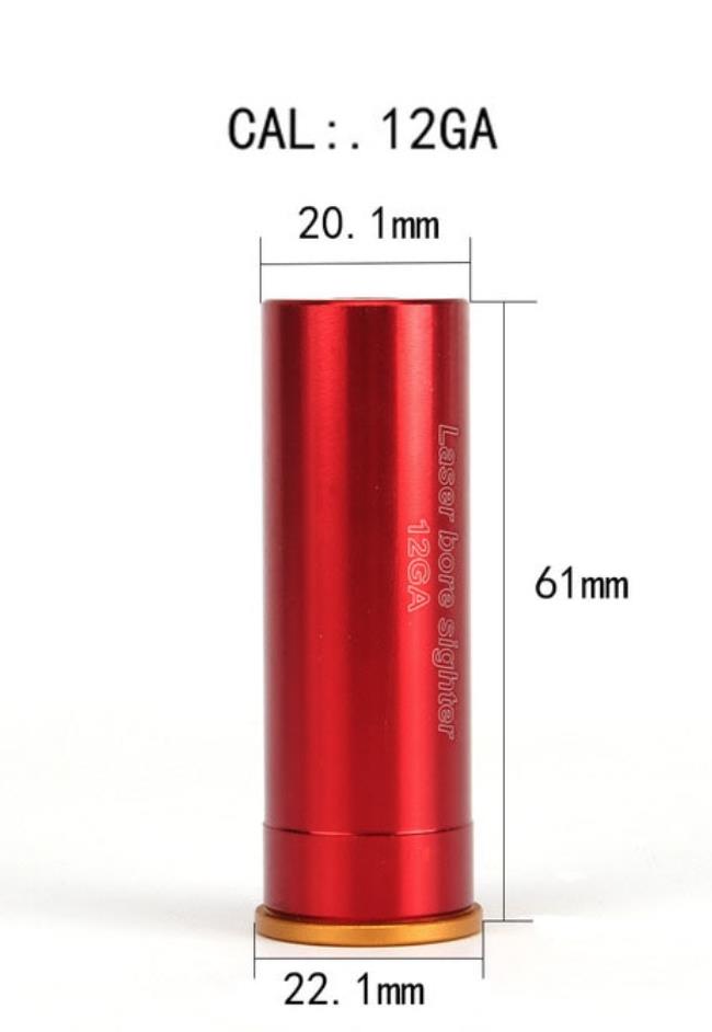 Red Dot 12G Cartridge Laser Bore Sighter for accurate firearm sighting from AliExpress.