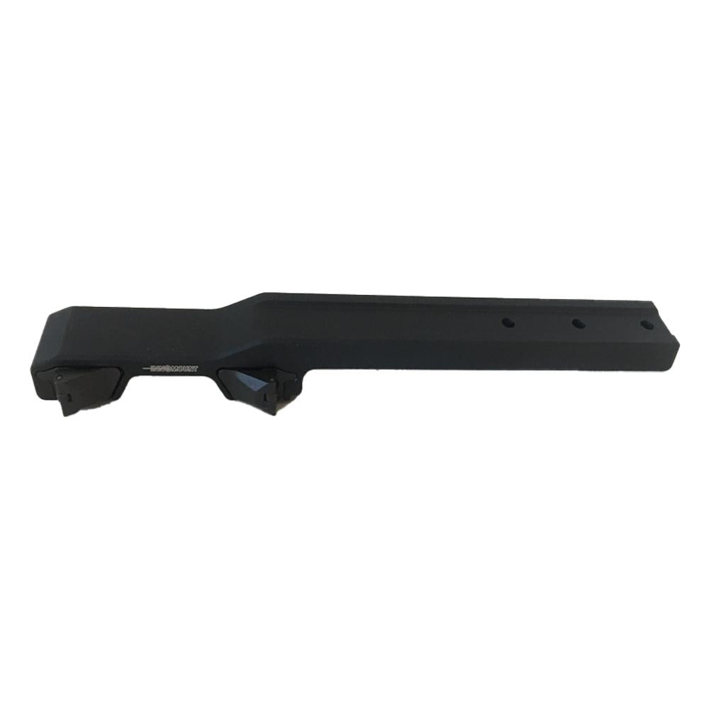 TJACKS INNOMOUNT quick release mount for Blaser and IRAY SAIM rifles, shown attached to firearm for secure, easy accessory attachment.