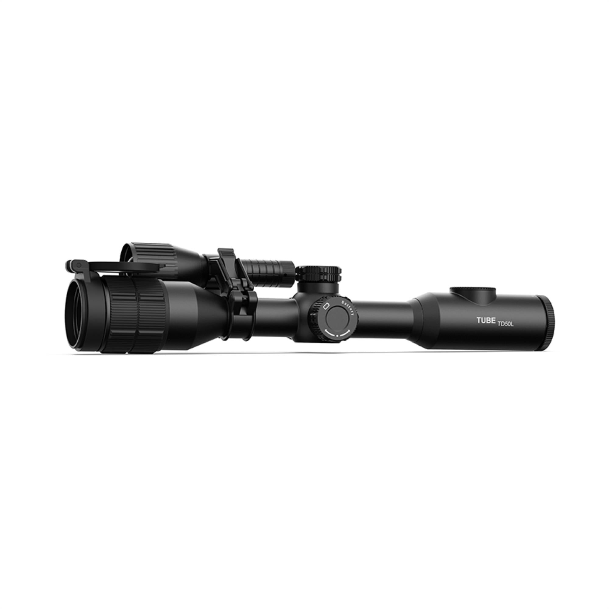 Highland INFIRAY IRAY TD50L tube night vision scope showing a compact device with lens and control knobs for nighttime viewing.