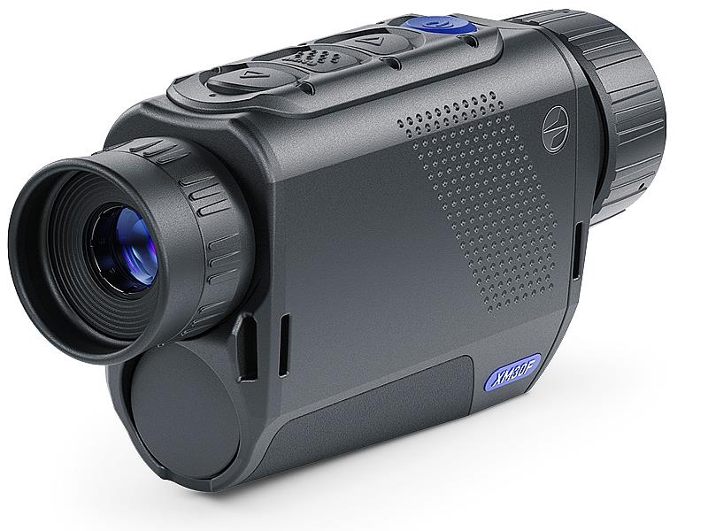 A1 DECOY LTD Pulsar Axion XM30F thermal monocular showing a compact device with a lens and control buttons.