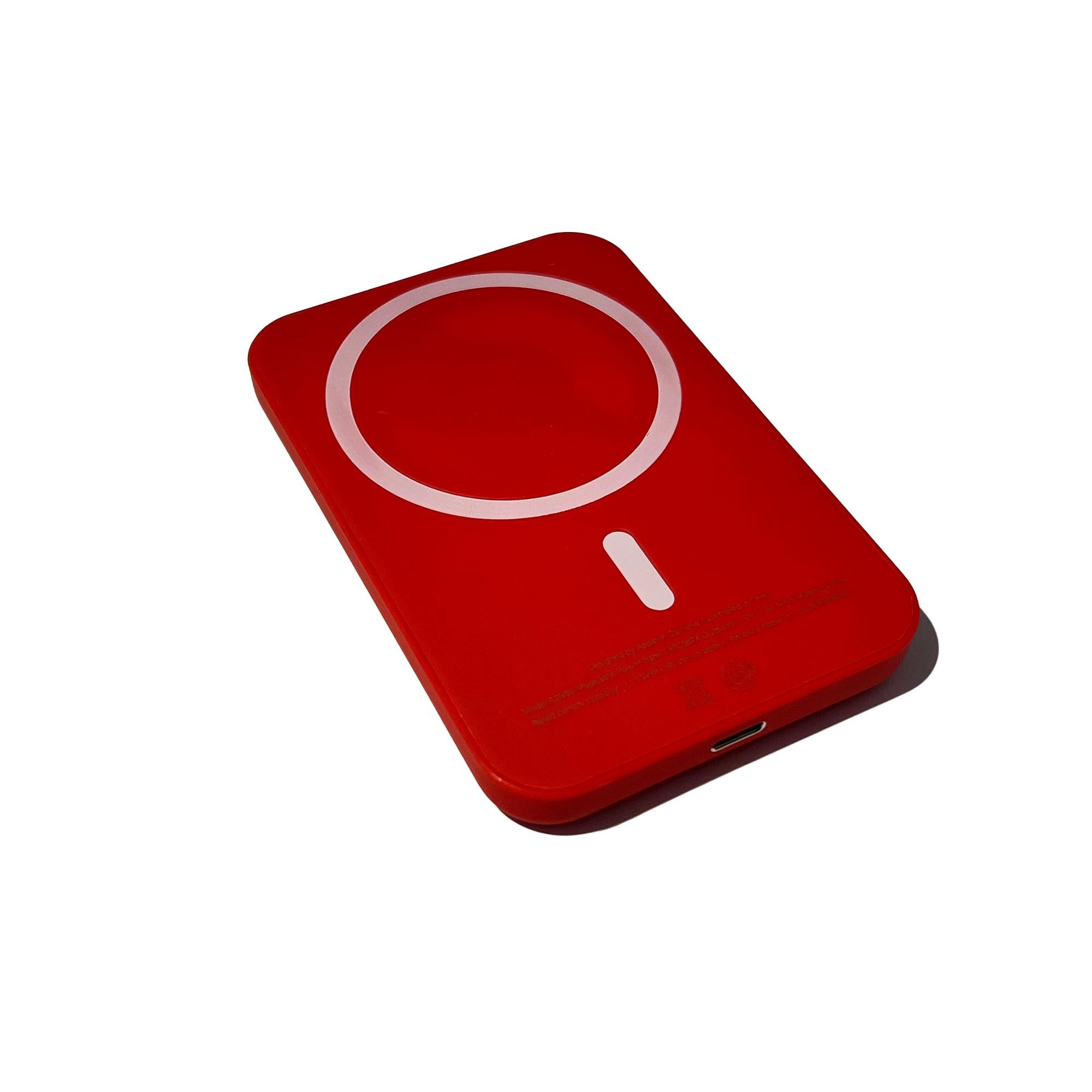 AliExpress portable magnetic wireless power bank for iPhone 12 and 13 series, compact external battery with fast wireless charging.
