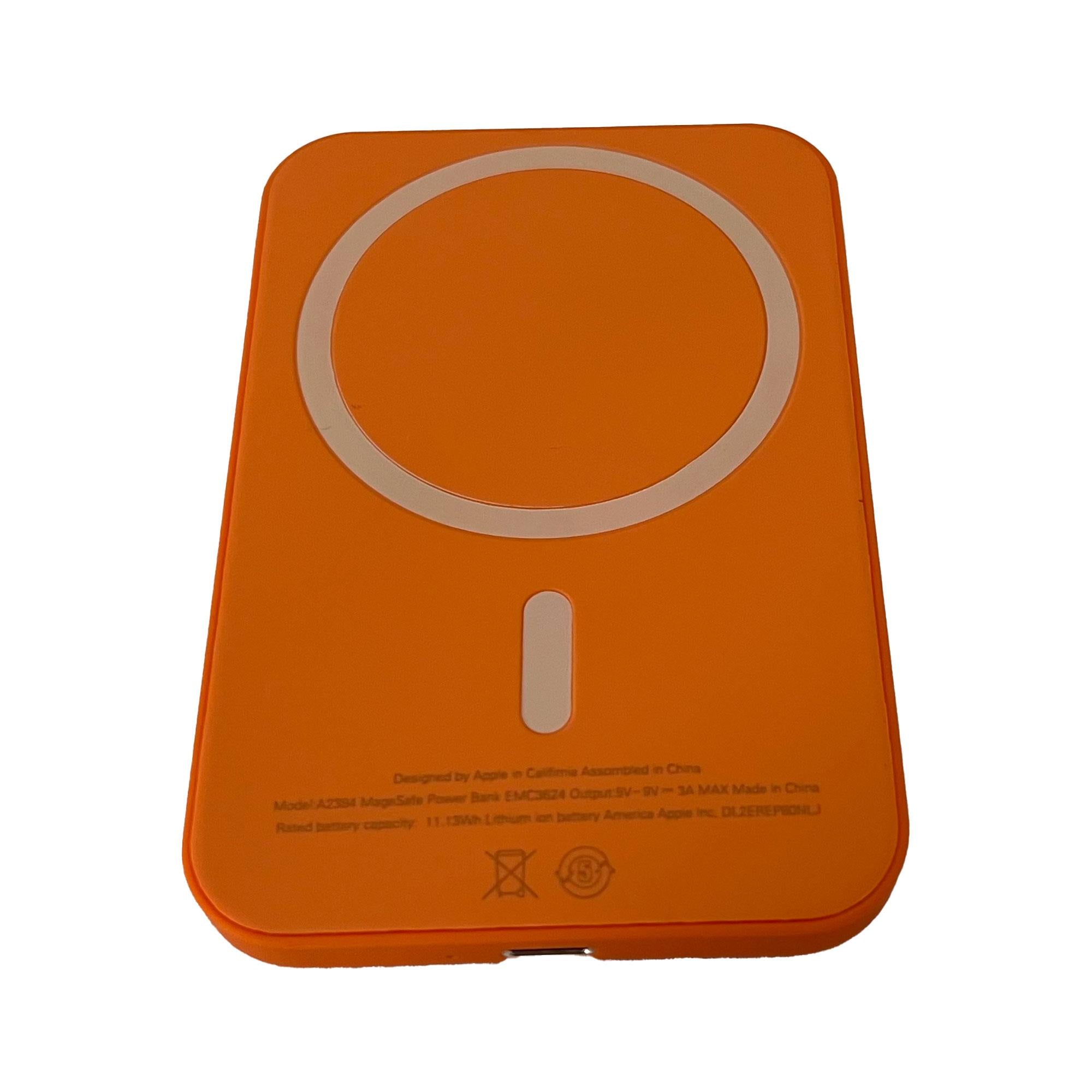 White AliExpress portable magnetic wireless power bank for iPhone 12 and 13 series with fast wireless charging capability