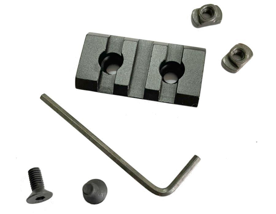Three-slot round M-LOK Picatinny Weaver rails section for firearm attachments by ALIEXPRESS.