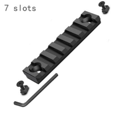 Three-slot round M-LOK Picatinny Weaver rail section for firearm accessories, made by ALIEXPRESS.