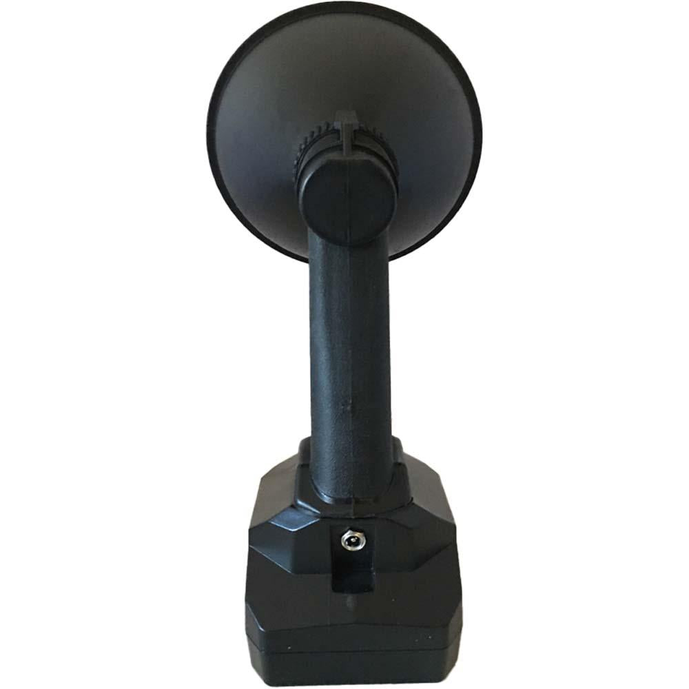 Monica rechargeable 150mm hunting lamp with red filter, handheld outdoor flashlight for hunting and night activities.