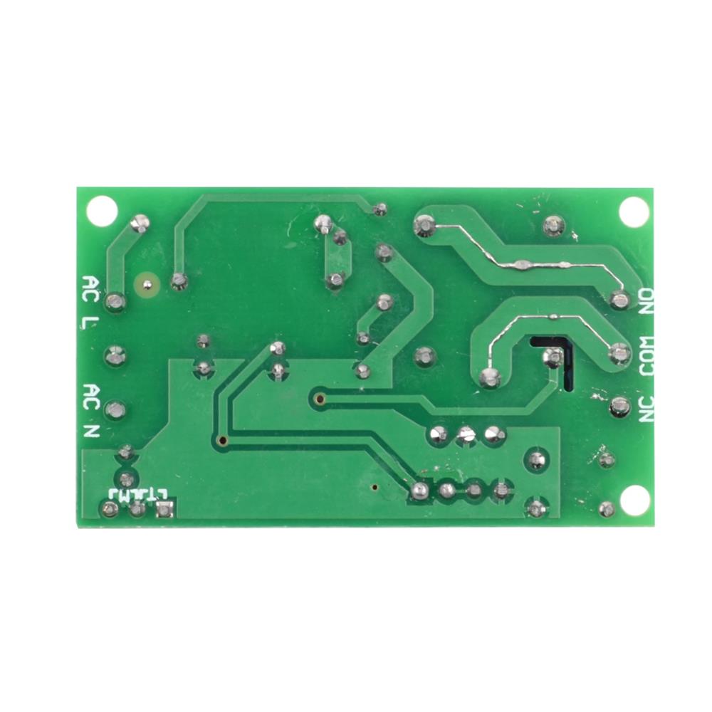 220V mains on/off switch and controller by AliExpress, with a black plastic switch and wiring terminals for electrical control.