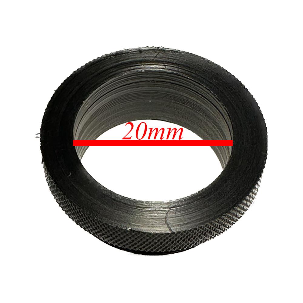 DPT plastic barrel protector in clear, flexible material designed to shield 22mm metal barrels from damage and corrosion.